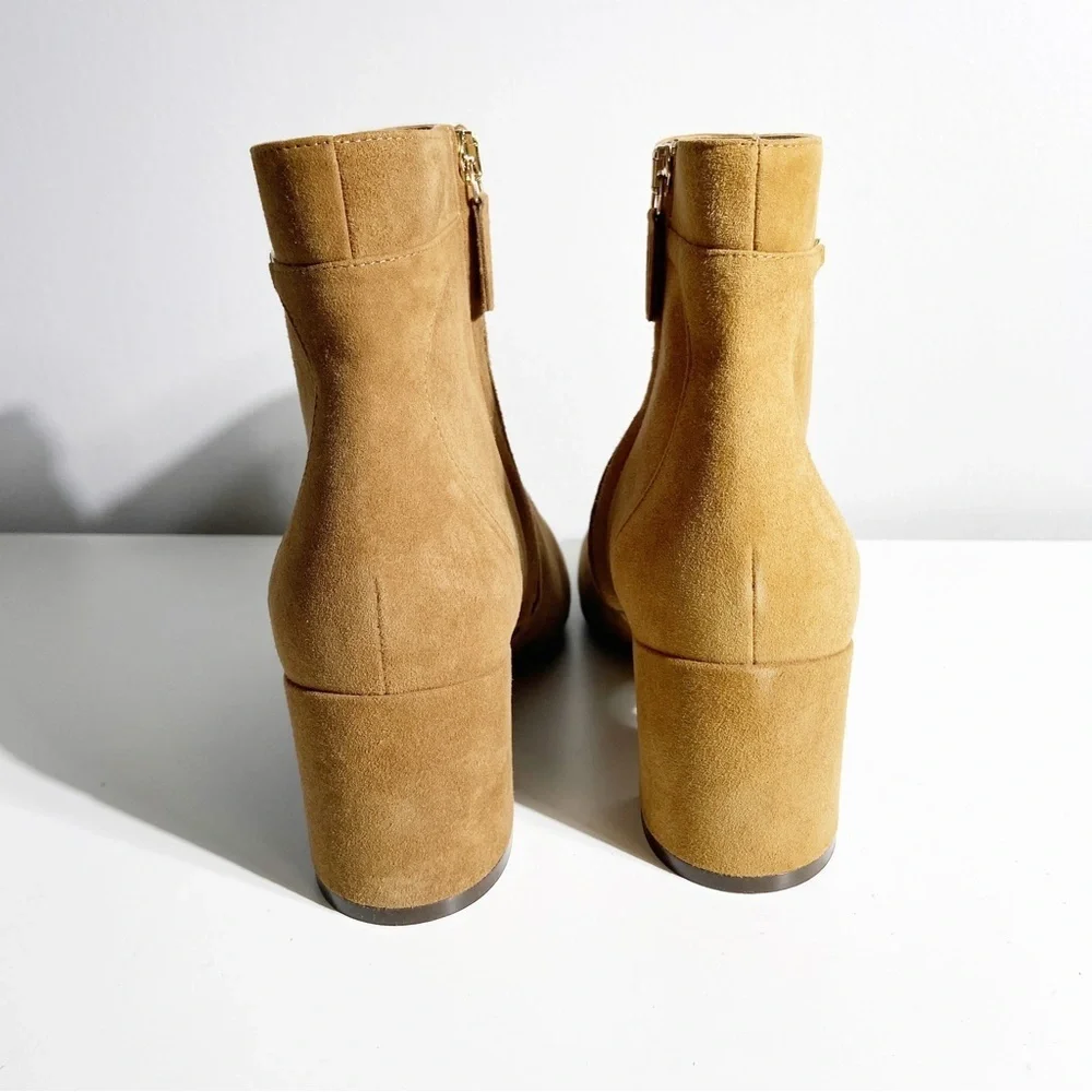Ferragamo 75mm Ghila suede ankle boots